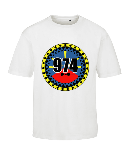 TEE SHIRT 100% BIO  OVERSIZE 974 ISLAND